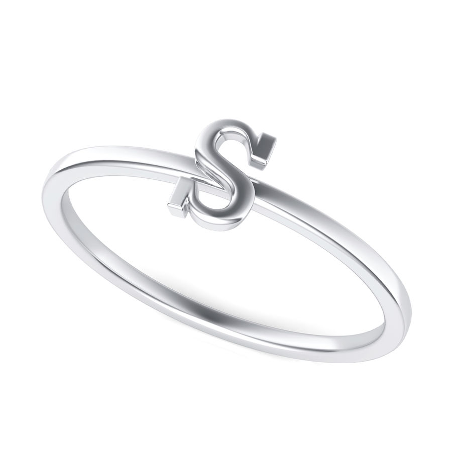 Sterling Silver Swarovski Zirconia Alphabet Shape Designer Ring For Women  at Rs 100/gram | silver ring for women in New Delhi | ID: 19984315591