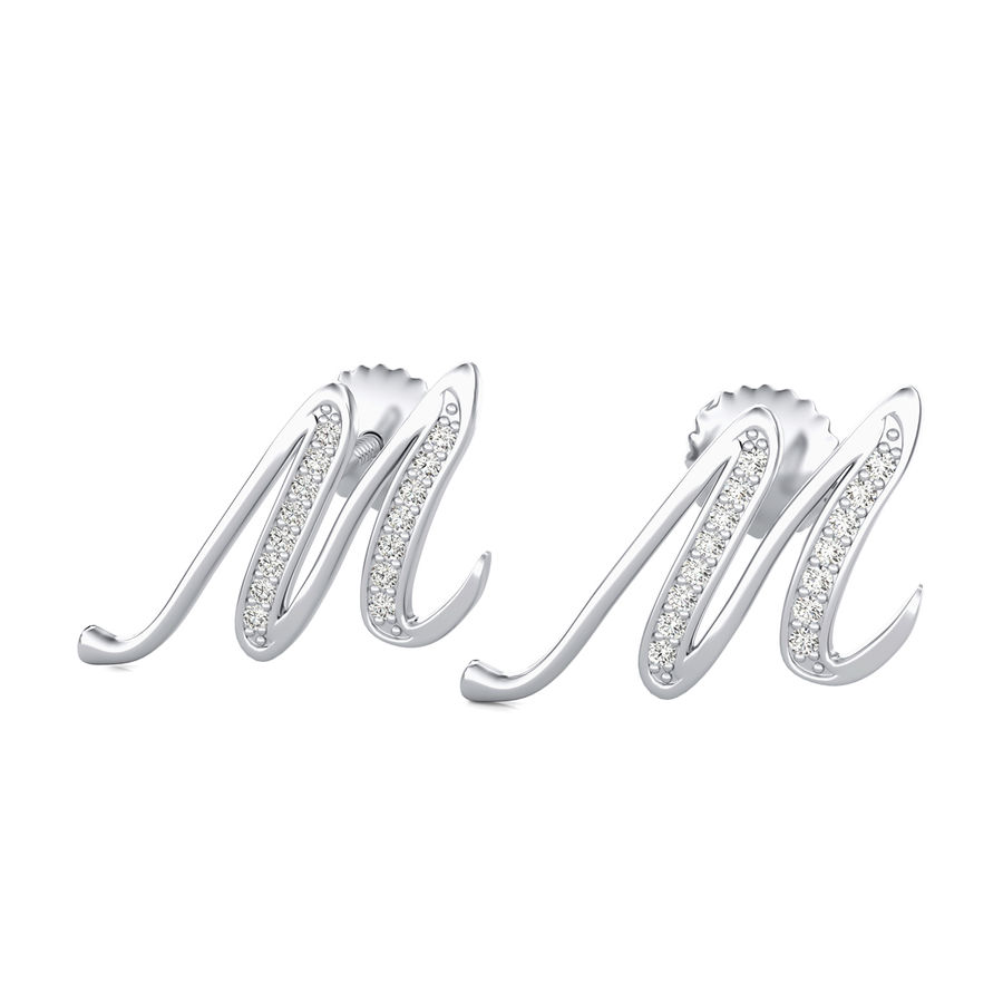 M initial new arrivals earrings