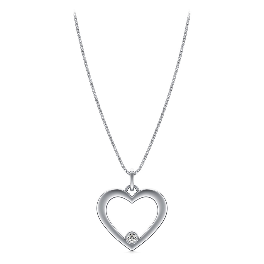 Heart on sale bezel pendant