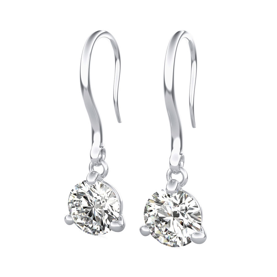 Design of solitaire earring shop