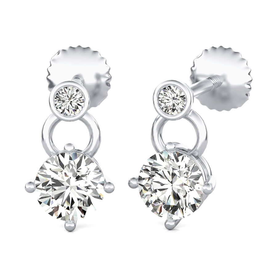 Design of solitaire earring discount