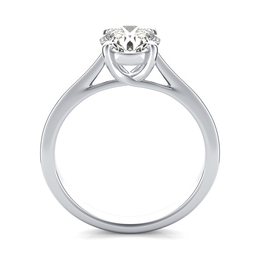 Trellis Cathedral Solitaire Engagement Ring - Edwin Novel Jewelry Design