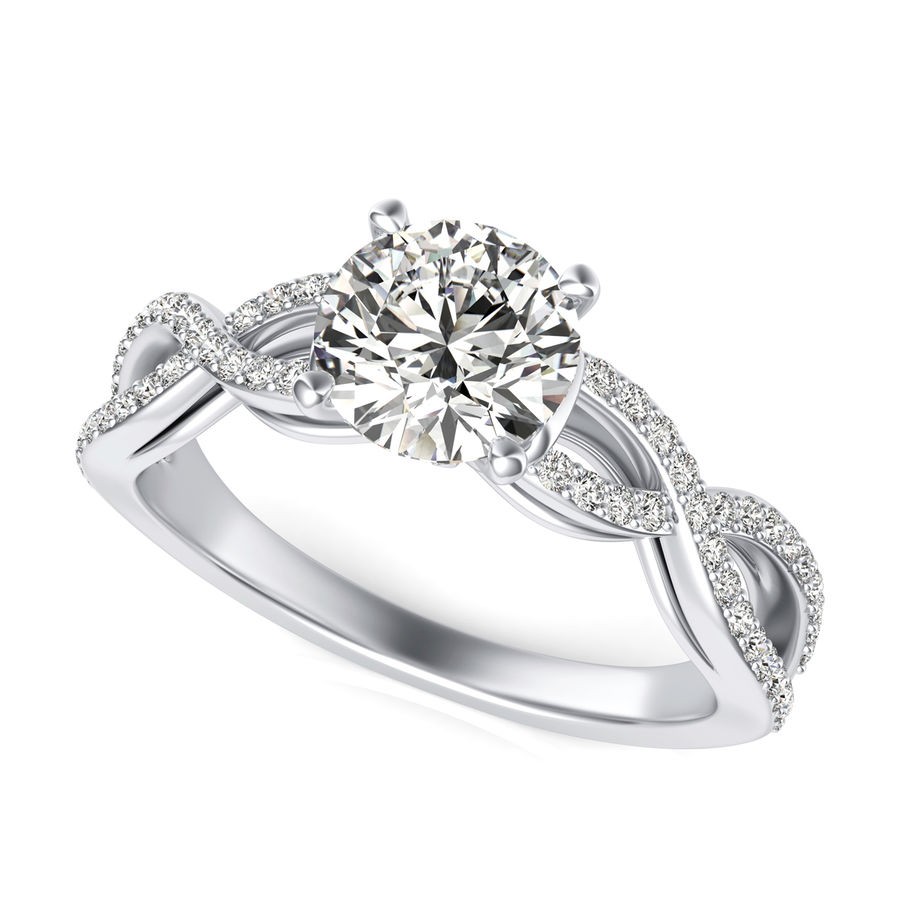 Twist Engagement Ring