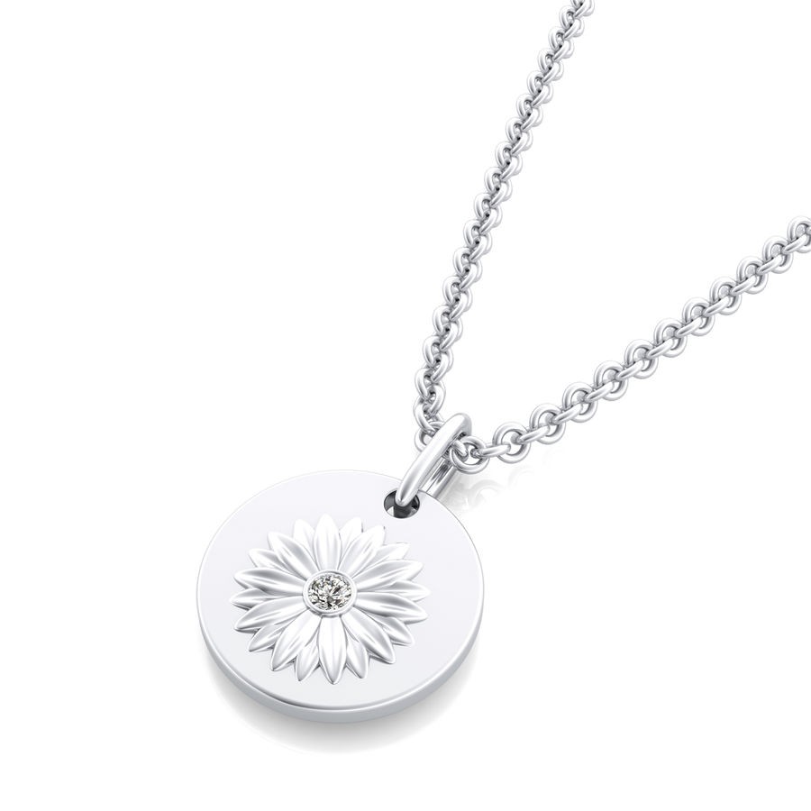 Flower Coin Pendant