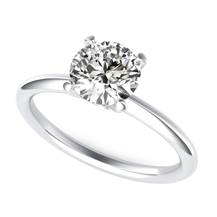 Delicate Classic Solitaire Engagement Ring - Edwin Novel Jewelry Design