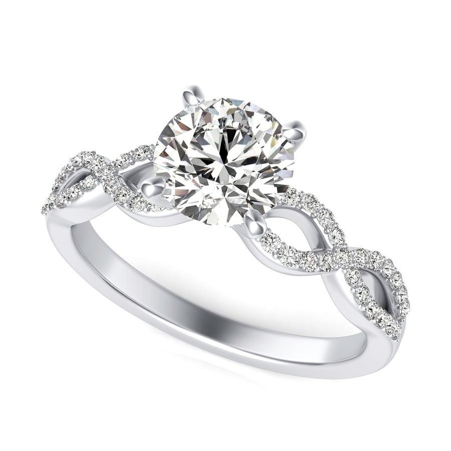 Twist Engagement Ring