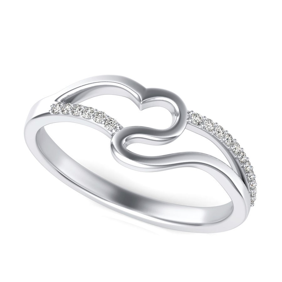Heart Shape with a Twist Fashion Ring