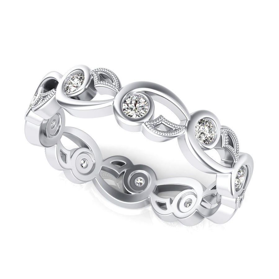 Milgrain Eternity Band