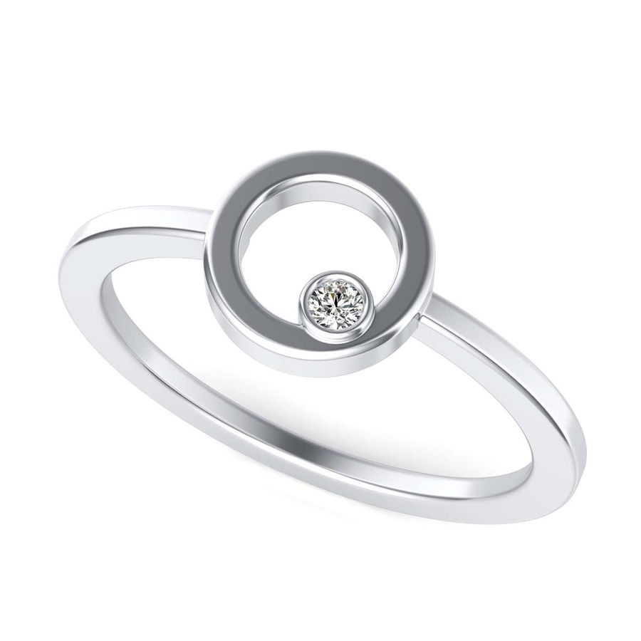 Circle with Diamond Fashion Ring