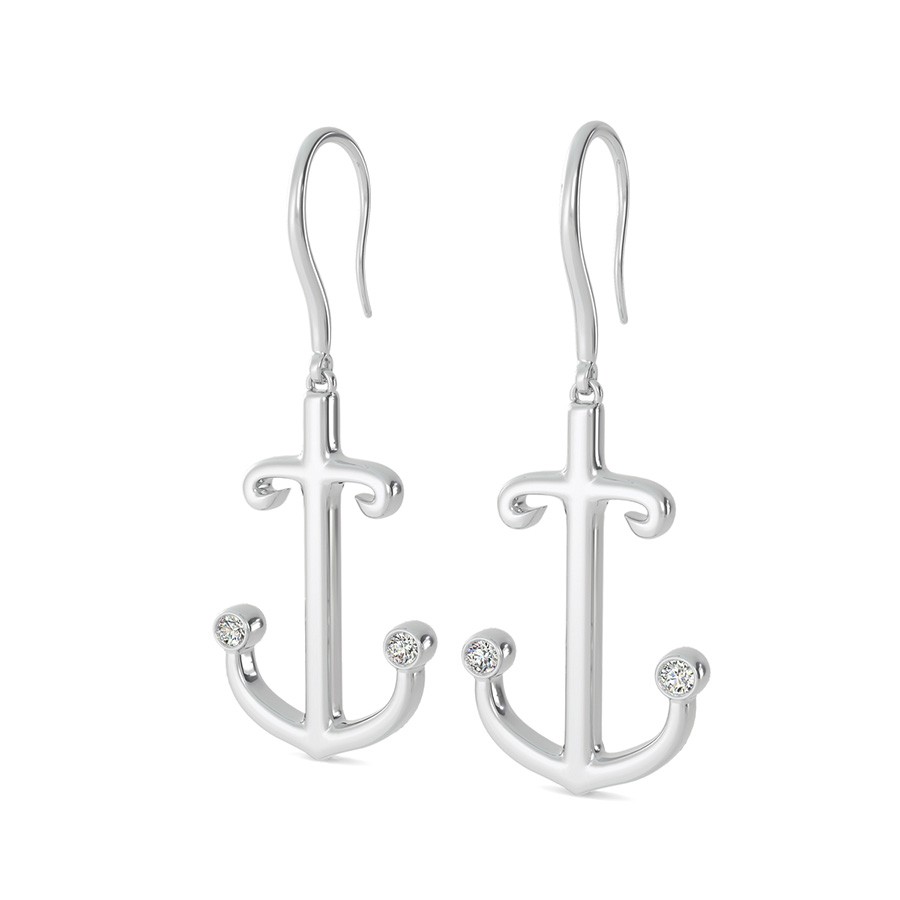 Anchor Charm Earrings