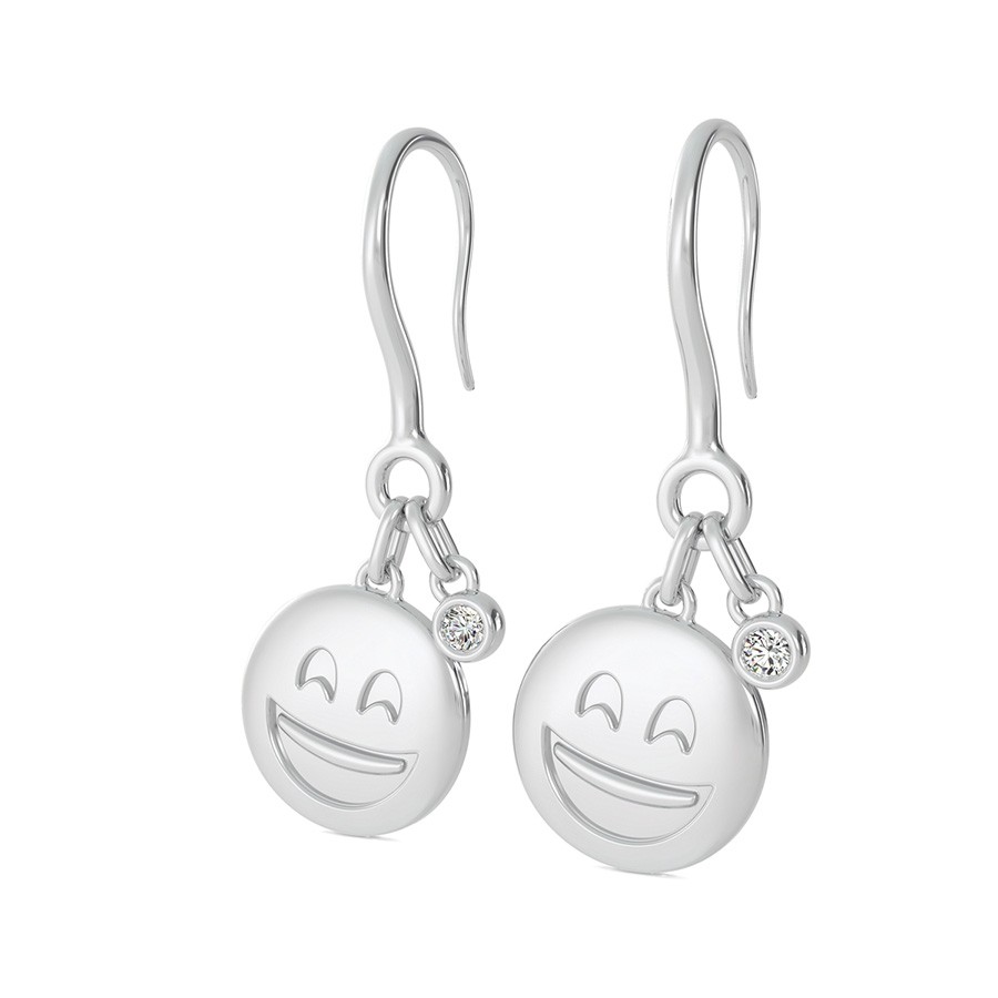 Happy Emoji Disc Earrings