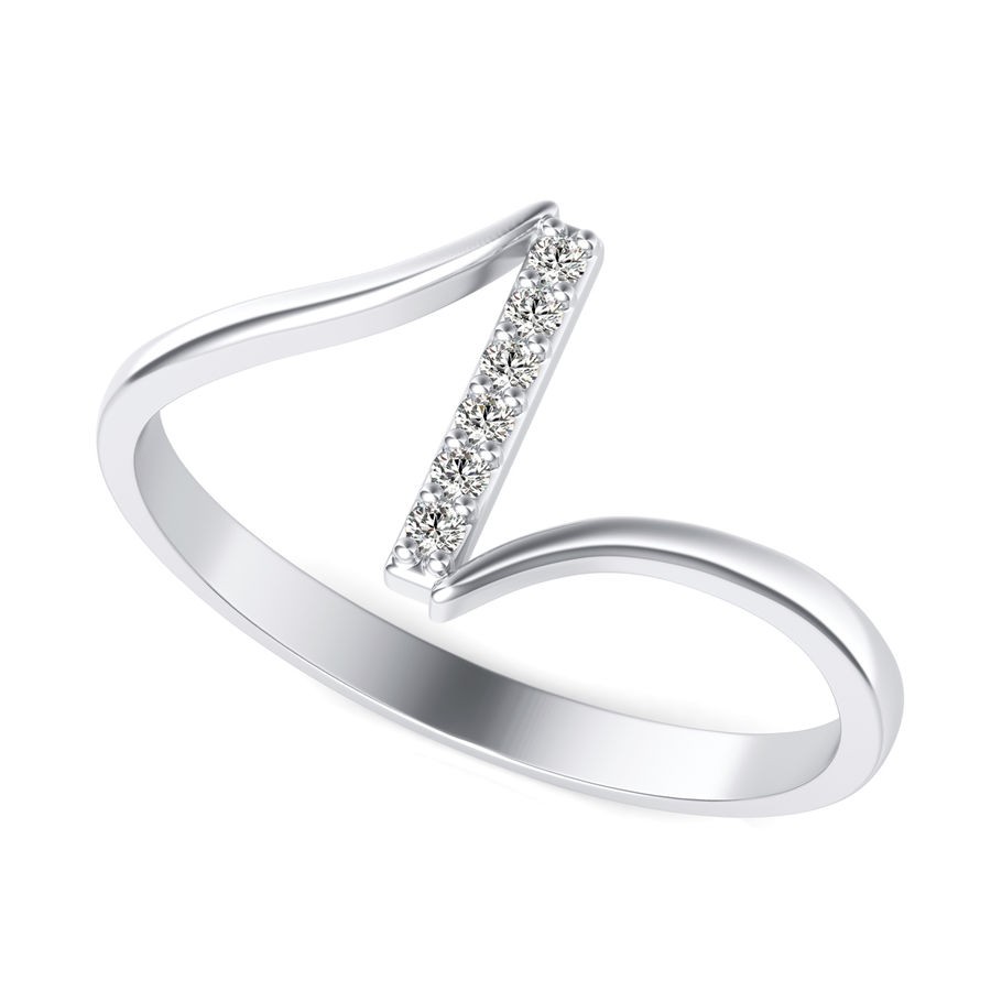 Bar of Diamond Fashion Ring