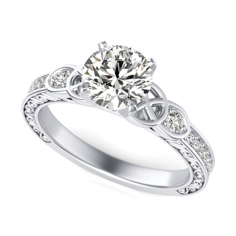 Filigree Engagement Ring - Edwin Novel Jewelry Design
