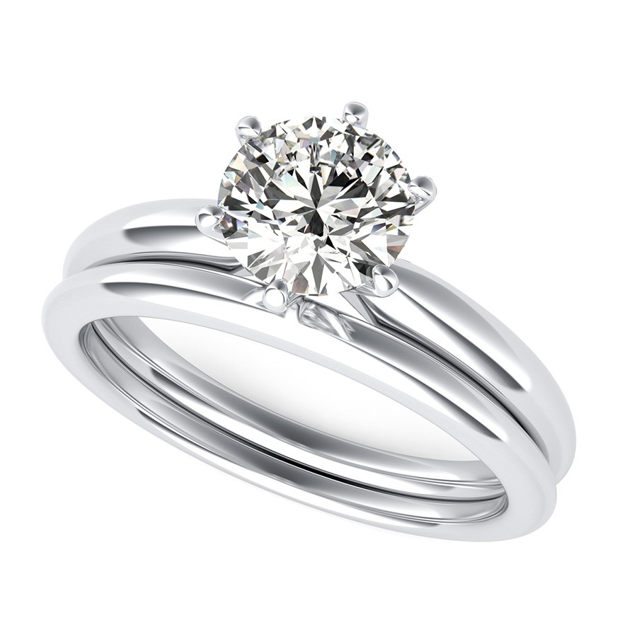 simple solitaire engagement ring with an element of the unexpected