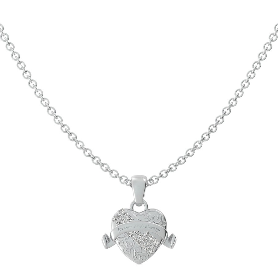 "Forever And Always" Heart Pendant