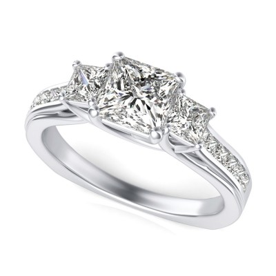 Three Stone Engagement Ring