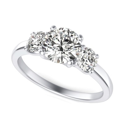 Three Stone Engagement Ring