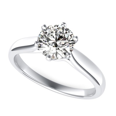 Victoria Royal Solitaire Cathedral Engagement Ring