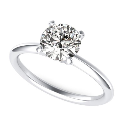 Delicate Classic Solitaire Engagement Ring