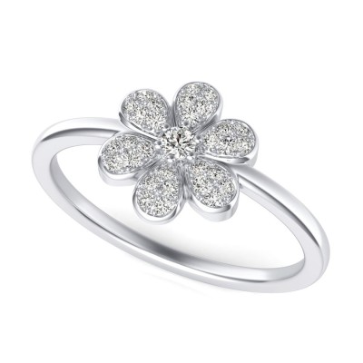 Floral Design Fashion Ring