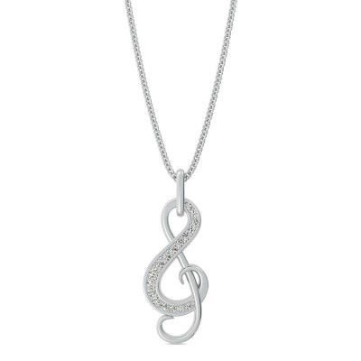 "&" Pendant With Pave Set Stones