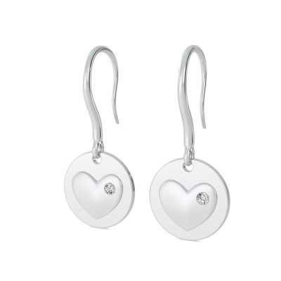 Heart Coin Earrings