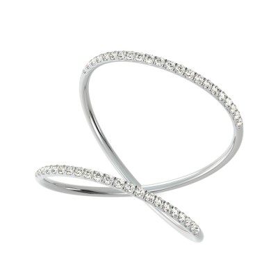 Twisted Band Skinny Ring
