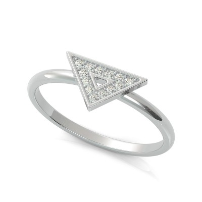 Triangle Shape Pave Ring