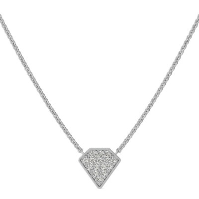 Diamond Shape Cluster Pendant