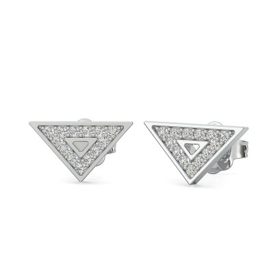 Triangle Shape Pave Earrings