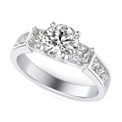 Three Stone Engagement Ring