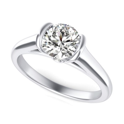 Cathedral Solitaire Engagement Ring