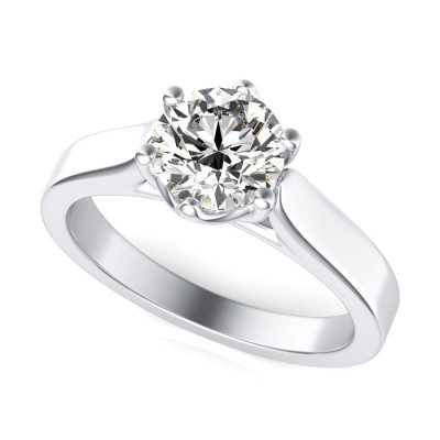 Trellis Cathedral Solitaire Engagement Ring