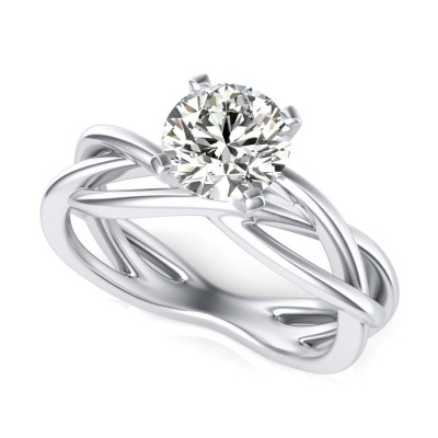 Twist Engagement Ring