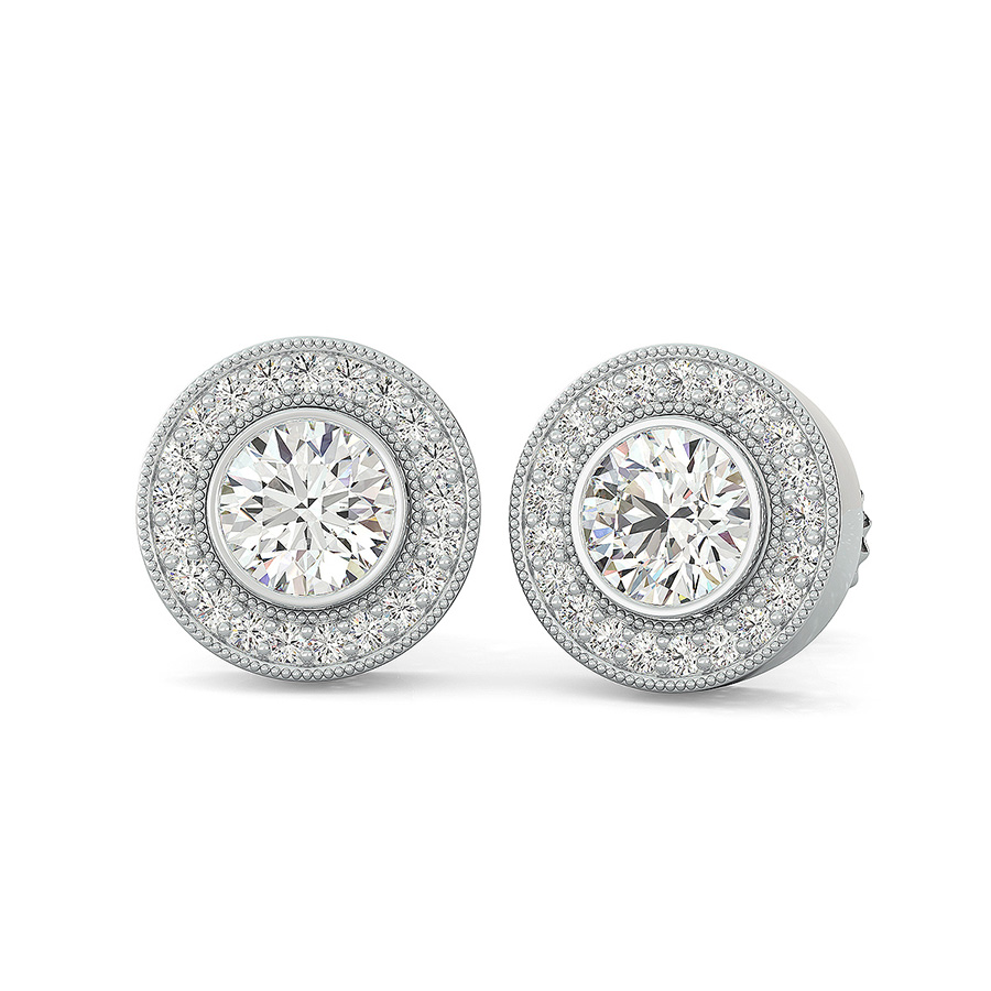 Milgrain earrings shop