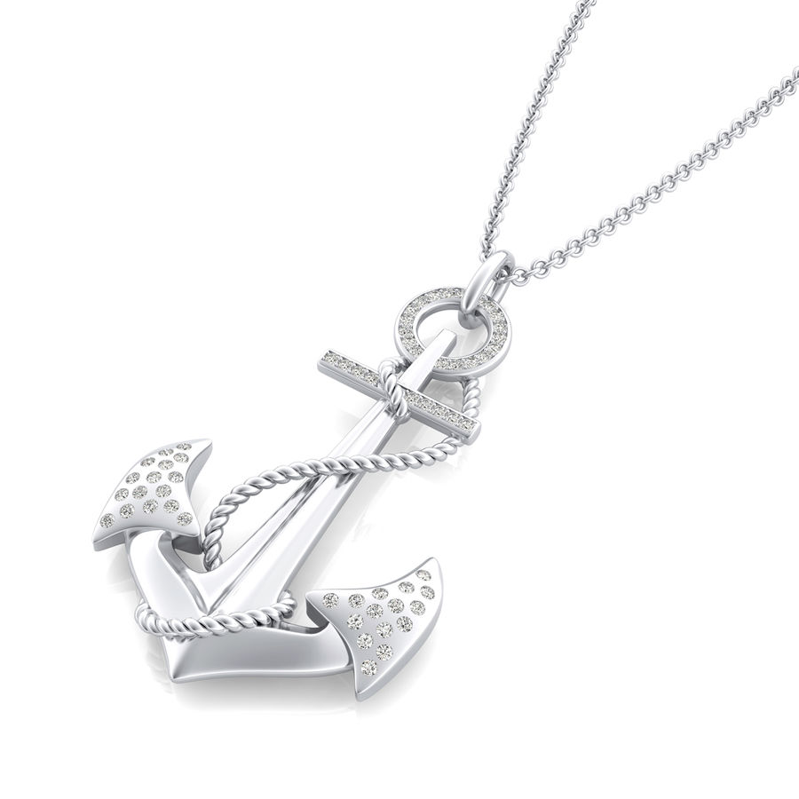 Anchor Pendant Edwin Novel Jewelry Design