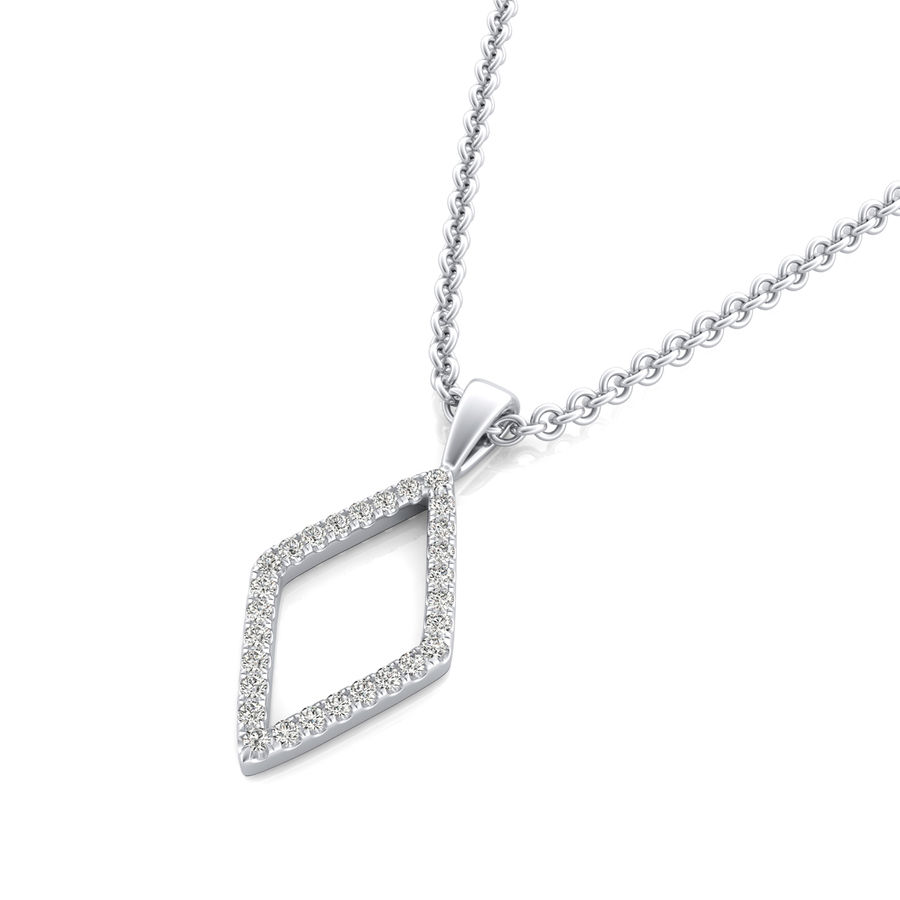 Diamond shaped pendant discount