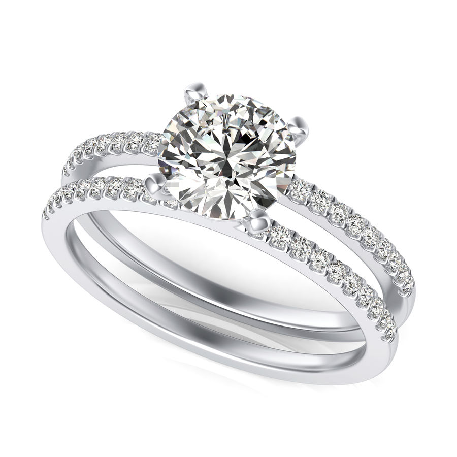 Double rings. Double Band. Eshvi Double Band Ring.