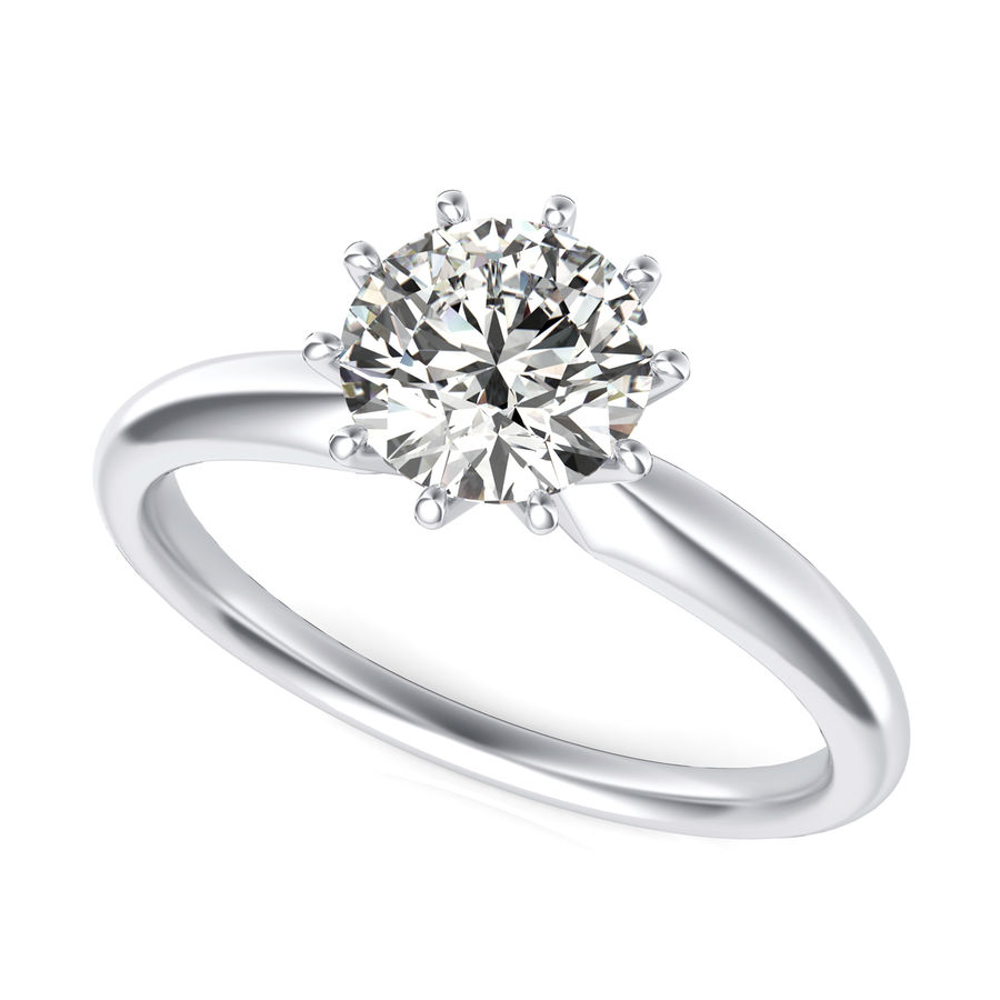 Solitaire Engagement Ring - Edwin Novel Jewelry Design