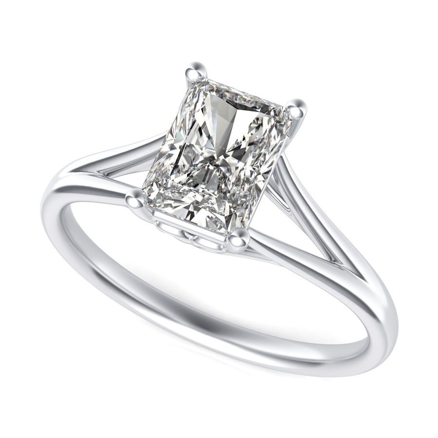 Split shank cathedral engagement cheap rings
